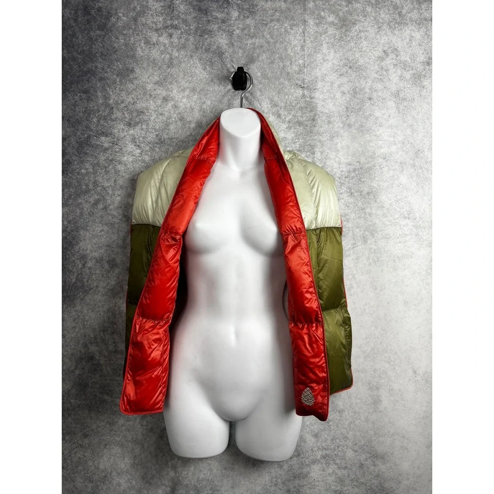 Stio Hometown Puffer Scarf Quilted Goose Down Filled Snap Wrap Scarf